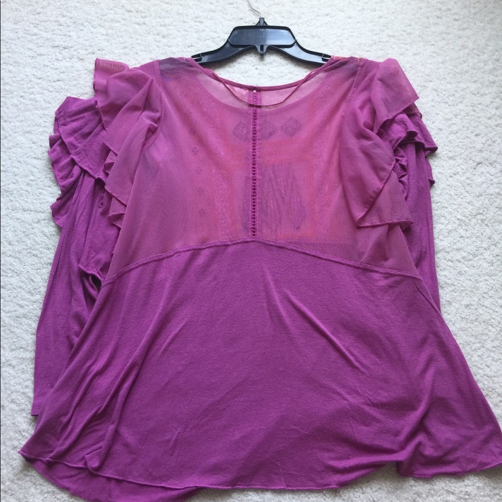 Free People Ruffle Shirt - Picture 6 of 6